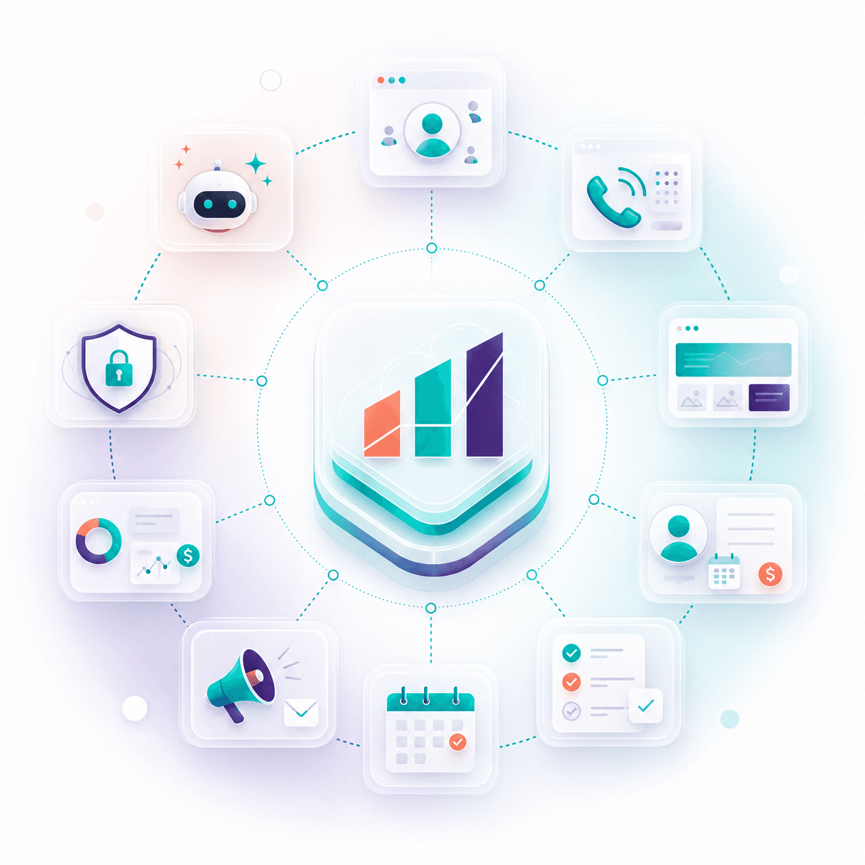 TrueValue connected product ecosystem — eight modules in one unified platform